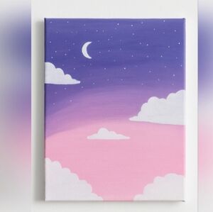 Dreamy Night Sky Canvas Art